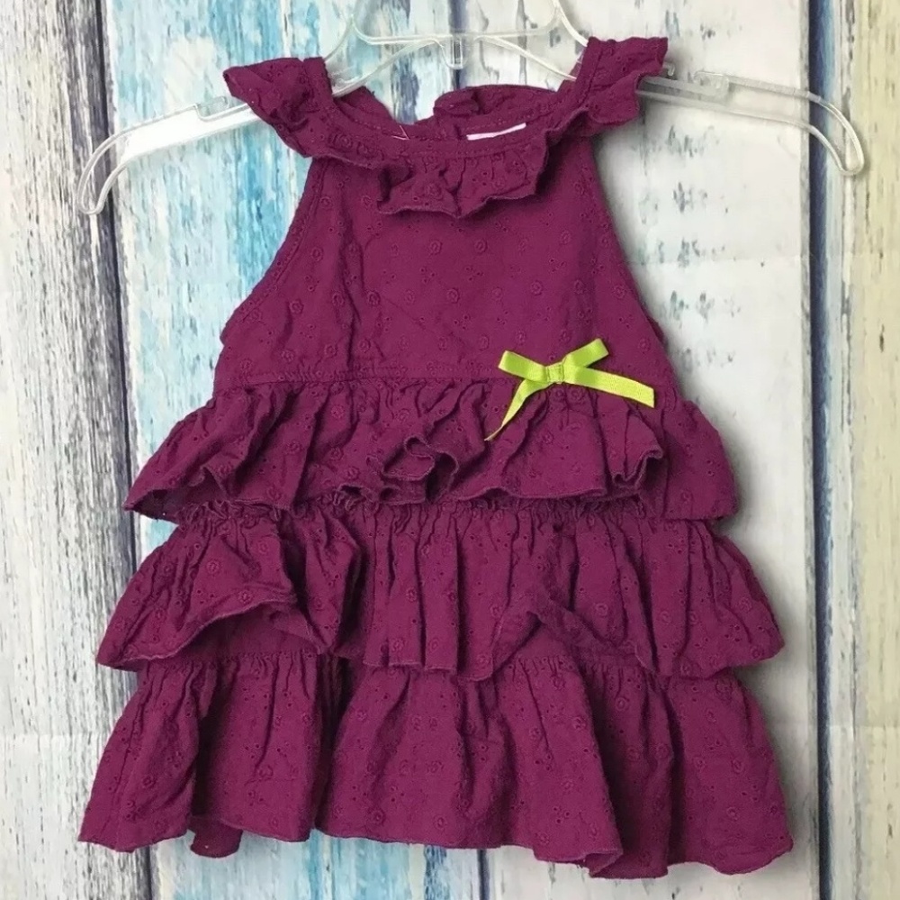 Kids Headquarters Purple Ruffle Dress (D)